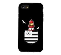 Bretagne Phare Breton Poche Drapeau Gwenn Ha du Marin Homme Coque pour iPhone SE (2020) / 7/8