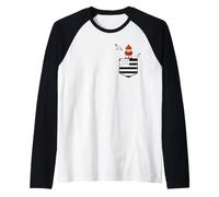 Bretagne Phare Breton Poche Drapeau Gwenn Ha du Marin Homme Manche Raglan