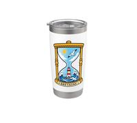 Bretagne Sablier Phare Breton Souvenir Bord de Mer Bretonne Gobelet isotherme en acier inoxydable double paroi