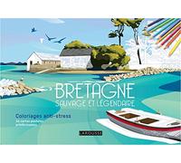 Sandra Lebrun – Bretagne sauvage et légendaire – Coloriages – 36 cartes postales prédécoupées