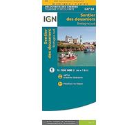 IGN Carte plastifiée Bretagne Sud - Sentier des douaniers GR34 1:110 000 (89029)