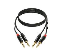Bretelle 2x Jacks mâles TS / 2x Jacks mâles TS, 1.5m Câble