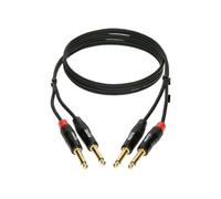 Bretelle 2x Jacks mâles TS / 2x Jacks mâles TS, 3m Câble