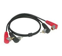 Bretelle 2x RCA mâles coudés / 2x RCA mâles coudés, 3m