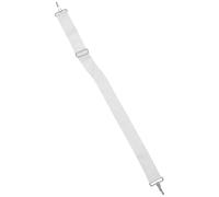 Bretelle Blanche en Tissu Oxford pour Caisse Claire, Longueur Réglable | Répartition du Poids, pour Élèves en Musique et Batterie de Marche, Jeu Debout, Tambourin