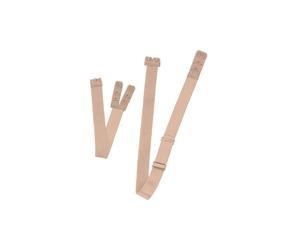 Bretelles Ã dos bas avec 2 crochets femme Bye Bra (x3) Beige TU