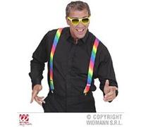 Bretelles adulte arc en ciel - taille unique Multicolore G