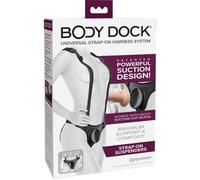 Pipedream Body Dock Body Dock Strap-On Suspenders Black 14 cm
