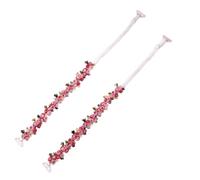 Bretelles de soutien-gorge élastiques réglables pour femme - Sangle d'épaule en dentelle florale - Accessoires de lingerie, rose rouge, taille unique