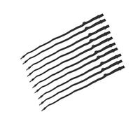 Bretelles élastiques réglables avec boucles noires réutilisables Serre-câbles tricotés élastiques Bretelles réglables Nœud papillon unisexe, Boucle noire, taille unique