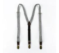Bretelles Homme Larges 1Pc 2/2.5 * 120cm Mens Suspenders Unisex 4 Clips Y-Type Stripe Elastic Strap Braces Casual Accessory(G-2-20mm)