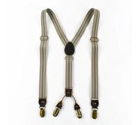 Bretelles Homme Larges 1Pc 2/2.5 * 120cm Mens Suspenders Unisex 4 Clips Y-Type Stripe Elastic Strap Braces Casual Accessory(C-Stripe-25mm)