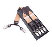 Bretelles Homme Larges 6 Clips Forme de Y Réglable Élastique 3.5 X 125 cm - Style 21