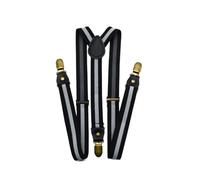 Bretelles Homme Larges Adult Suspenders Stripes 2.5cm 3 Clips Braces Elastic Stretch Unisex Party Performance Accessories Belt For Men(Stripe-5)