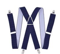 Bretelles Homme Larges Heavy Duty Suspenders For Men Adjustable Elastic X Back Pants Women Suspender For Trousers(XL)