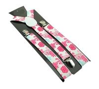 Bretelles Homme Larges Men's Shirt Suspenders For Trousers Pants Holder Braces Wedding Suspender Belt Straps(Flower 08)