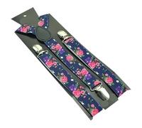 Bretelles Homme Larges Men's Shirt Suspenders For Trousers Pants Holder Braces Wedding Suspender Belt Straps(Flower 05)