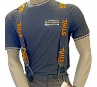 Stihl Bretelles 00008841579 élastiques avec boutons noires pour pantalons