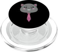 Bretelles pour Chats Un Sourire effronté avec caractère PopSockets PopGrip pour MagSafe