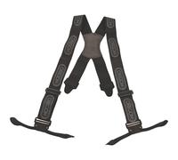 Bretelles pour pantalon de bûcheron Oregon noires à fixation par boutonnière