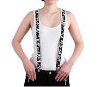 Bretelles - PTIT CLOWN - 4284_26352 - Noir - Têtes de mort blanches