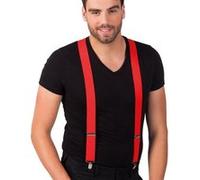 bretelles rouges adulte - boland 00586 Rouge G