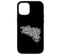 Breton Carte de Bretagne avec des Mots bretons Breizh Coque pour iPhone 12/12 Pro