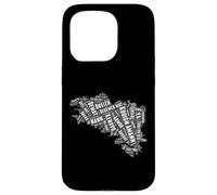 Breton Carte de Bretagne avec des Mots bretons Breizh Coque pour iPhone 15 Pro