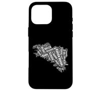 Breton Carte de Bretagne avec des Mots bretons Breizh Coque pour iPhone 16 Pro Max