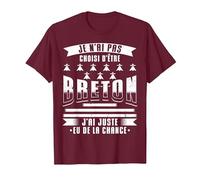 Breton Humour Hommes de la Bretagne T-Shirt, Homme, Marron, M