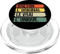 Breton L' Original Le Vrai Humour Bretagne Cadeau Vintage PopSockets PopGrip pour MagSafe