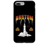 Breton Phare de Bretagne Tempête Océan Breizh Marin Coque pour iPhone 7 Plus/8 Plus