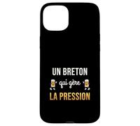 Breton Qui Gère La Pression Humour Breizh Bretagne Bière Coque pour iPhone 15 Plus