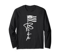 Bretonne Drapeau Breton Fier Breton Bretagne Simple Breizh Manche Longue