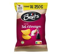 BRET'S - Bret'S Chips Saveur Sel Et Vinaigre 250G - Lot De 6 - Vendu Par Lot