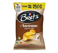 BRETS - Chips à lAncienne au Sel de Guérande 250g - Saveur authentique - Idéales pour lapéritif - Lot De 4