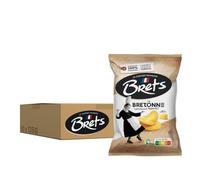 Bret's Chips La Bretonne, Saveur Beurre Salé, 125g, Lot de 10