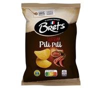 BRET'S - Chips Ondulées Saveur Pili Pili, Croustillantes et Épicées, Sachet 125g - Lot de 4
