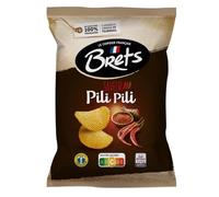 BRET'S - Chips Ondulées Saveur Pili Pili, Pommes de Terre Croustillantes Épicées, 125g - Lot De 4