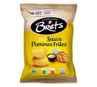 BRET'S - Chips Sauce Pommes Frites, Croustillantes Savoureuses, 125g - Lot De 4