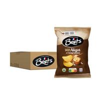 Bret's Chips Saveur Aligot à l'Aveyronnaise, 125g, Lot de 10
