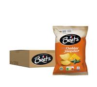 Bret's Chips Saveur Cheddar Jalapeño, 125g, Lot de 10