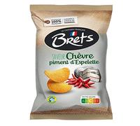 BRET'S - Chips Saveur Chèvre Et Piment D'Espelette 125G - Lot De 4
