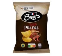 BRETS - Chips saveur pili pili - Sans Colorants - Arôme Naturel - Pommes de Terre 100% Françaises - Extra Croustillantes - Produit en Bretagne - le sachet de 125g - Le Lot De 4