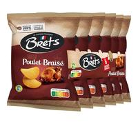BRET'S Chips saveur poulet braisé 6 x 25 g