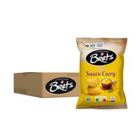 Bret's Chips Saveur Sauce Curry, 125g, Lot de 10
