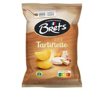 BRETS - Chips saveur tartiflette - Sans Colorants · Cuisinées à l'Huile de Tournesol · Extra Croustillantes · Pommes de Terre 100% Françaises - le sachet de 125g - Le Lot De 4
