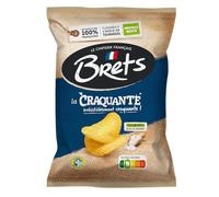 BRET'S - Chips Super Craquante, Sel De Guérande Savoureux, 125g - Lot De 6