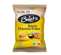 BRETS Sauce Chips aromatisées Sauce mayonnaise pour chips le goût des chips de France snack chips de pommes de terre avec huile de tournesol 125g