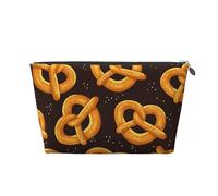 Bretzel de Dessin animé, Trousse de Toilette Trousse de Maquillage Sac à cosmétiques Trousse de Toilette de Voyage Portable